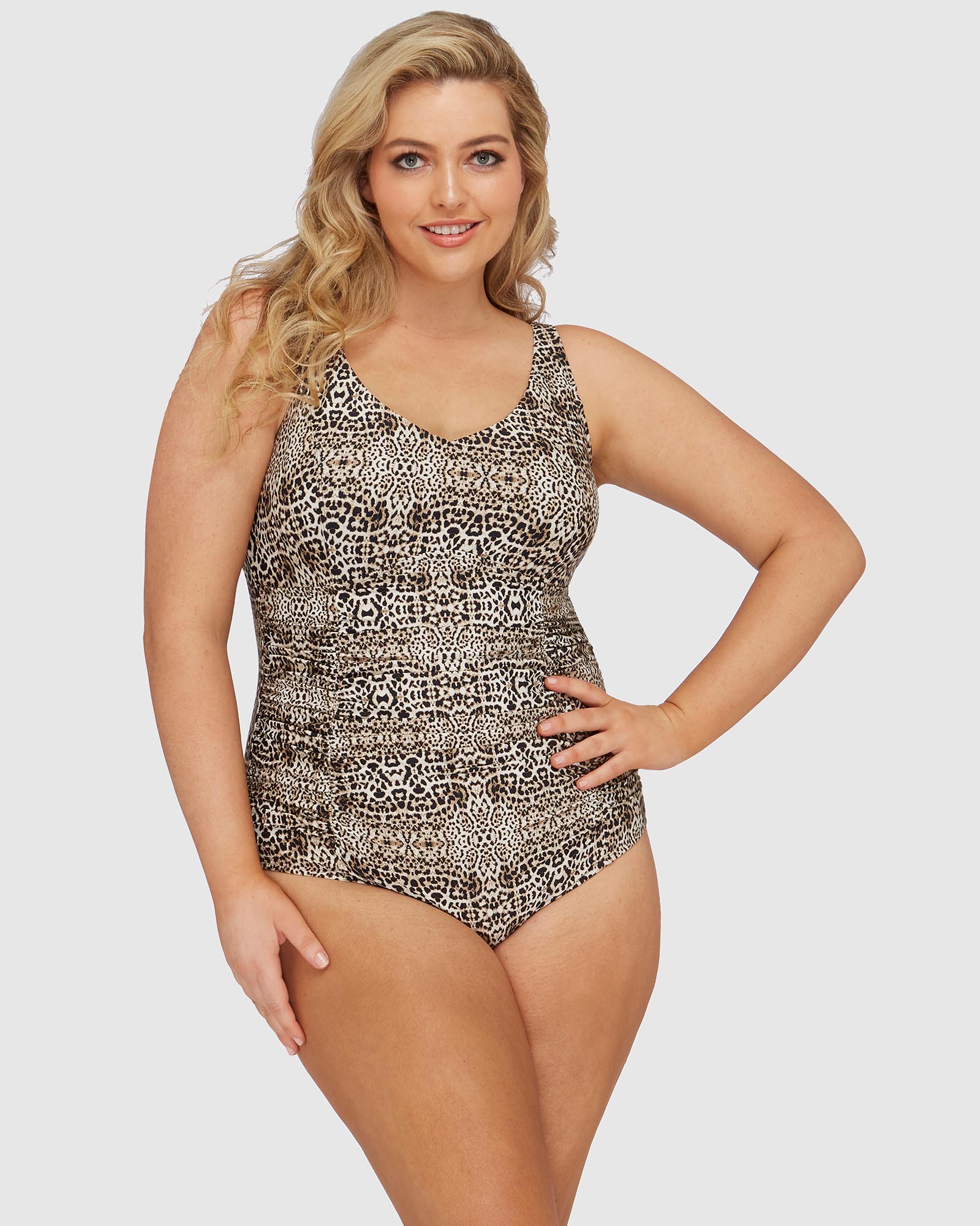 Artesands Zig Zag Raphael Underwire E-F Cup One Piece Swimsuit