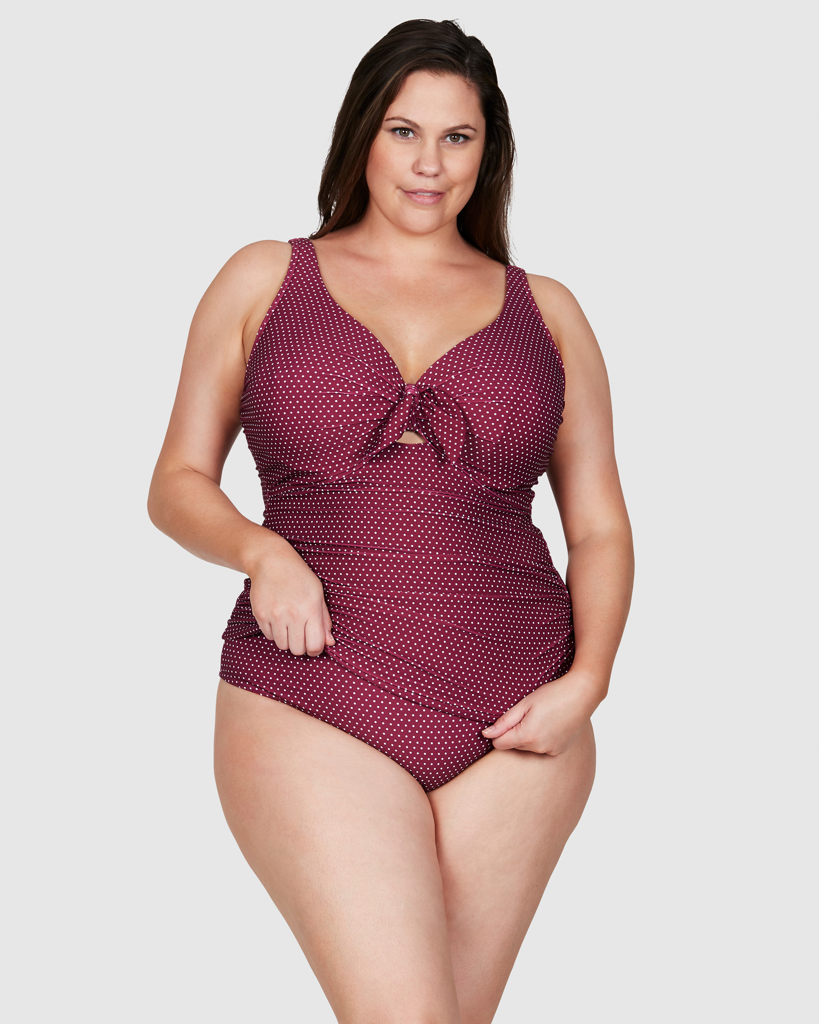 Cezanne-Tankini-Polka-Swimwear-Curve