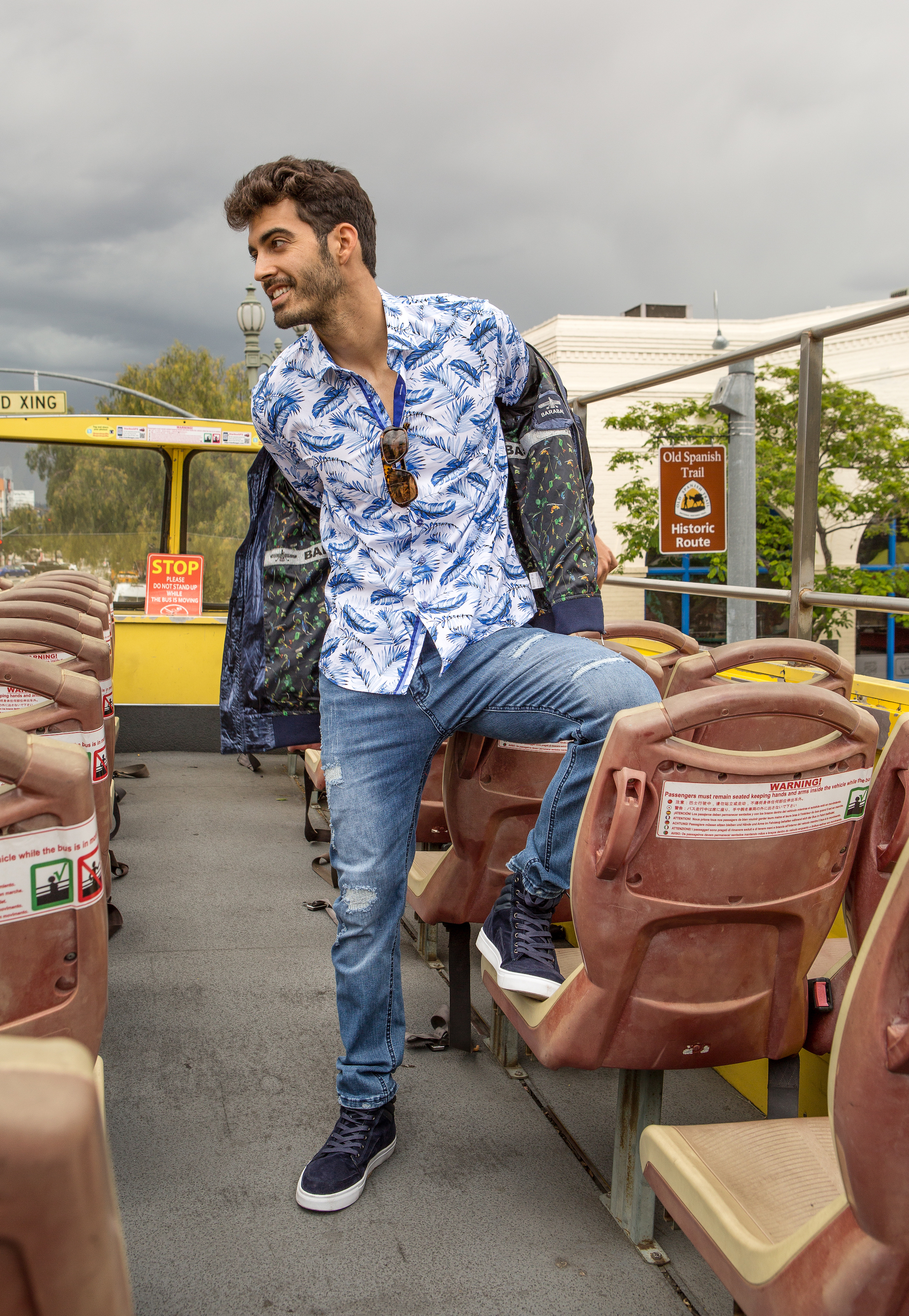 printed white shirt