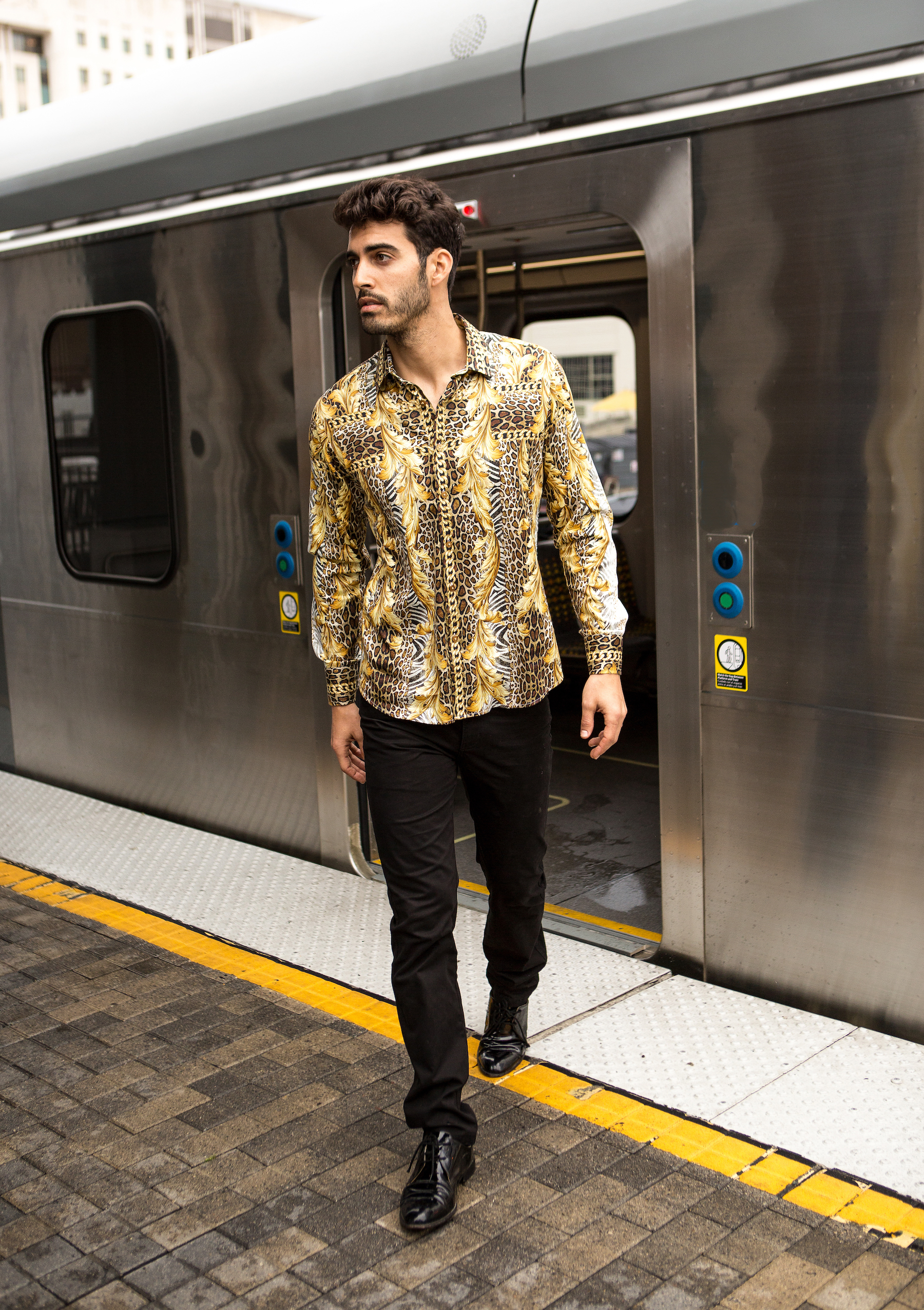 leopard printed shirt