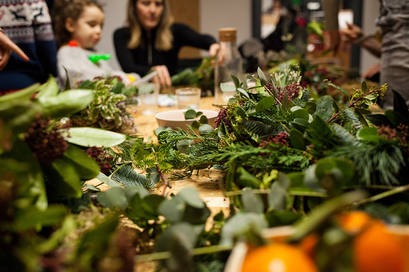Wreathmaking at Bon Tot