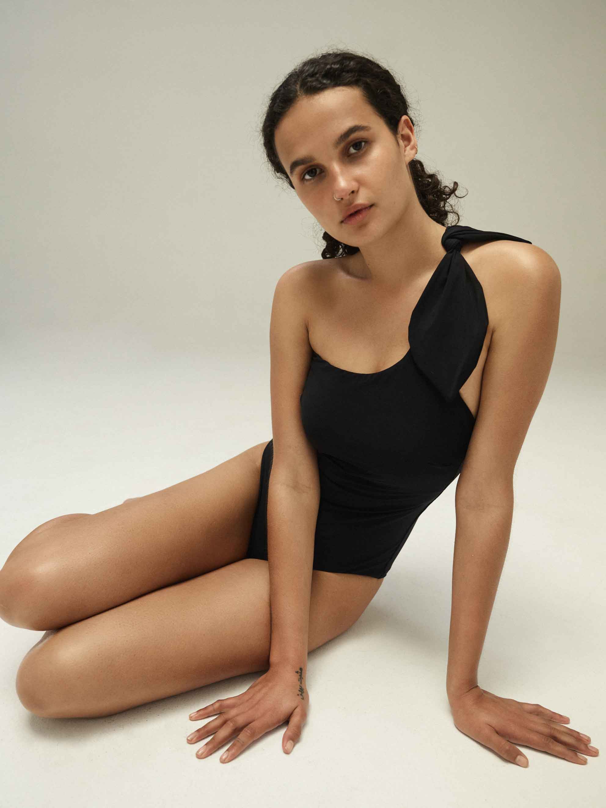 BONDI BORN has a selection of one shoulder one piece swimwear made in Australia using luxury fabrics.