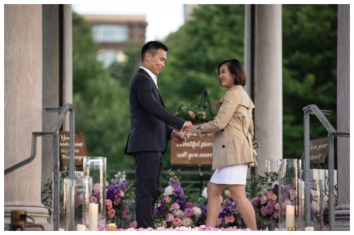 Man Proposing to His Girlfriend Outside