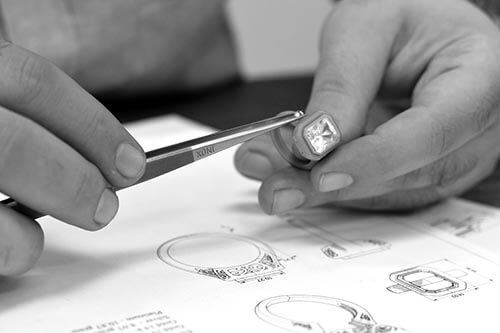 Jeweler Working on a Producing a 14k Ring