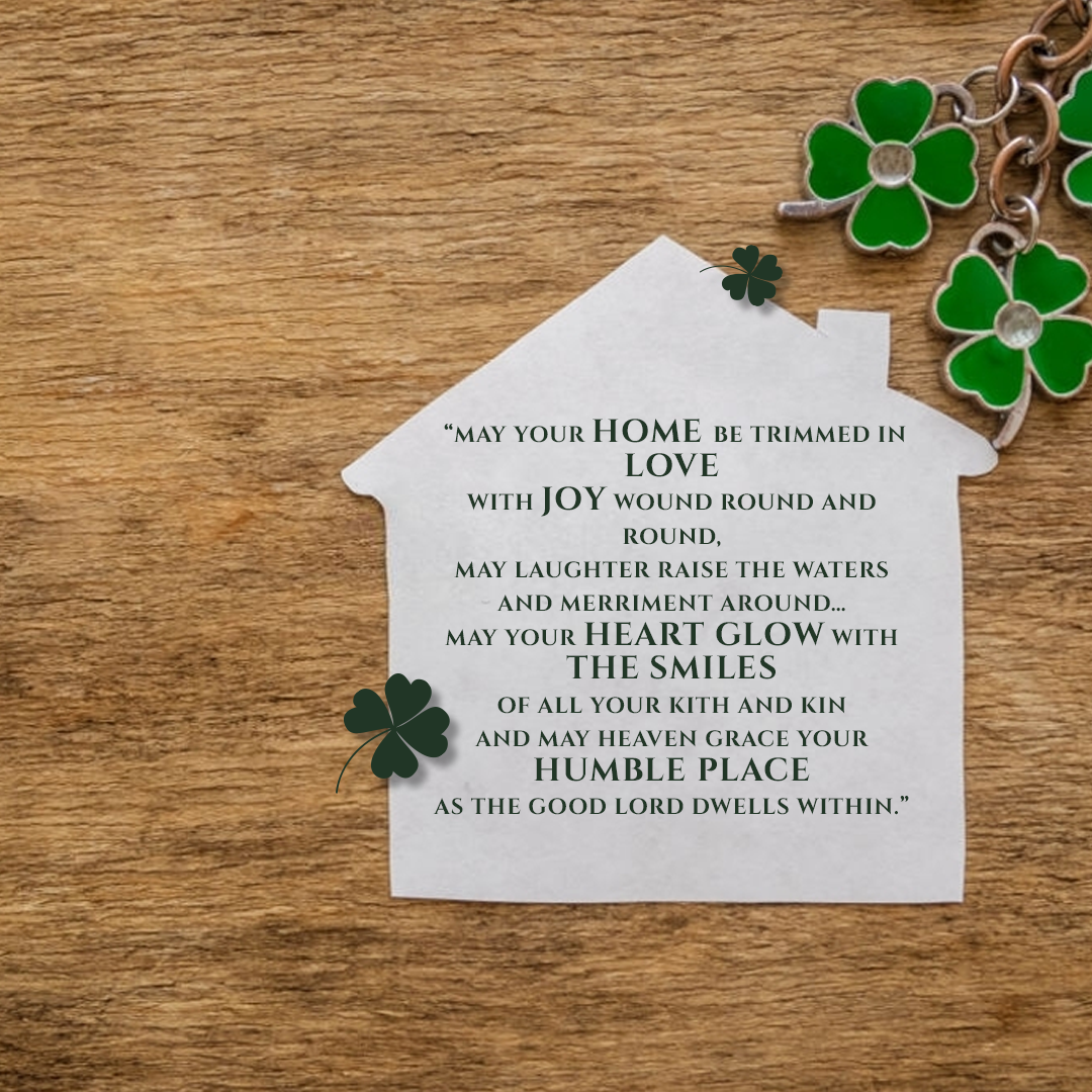 Handmade Irish Blessing For The Home