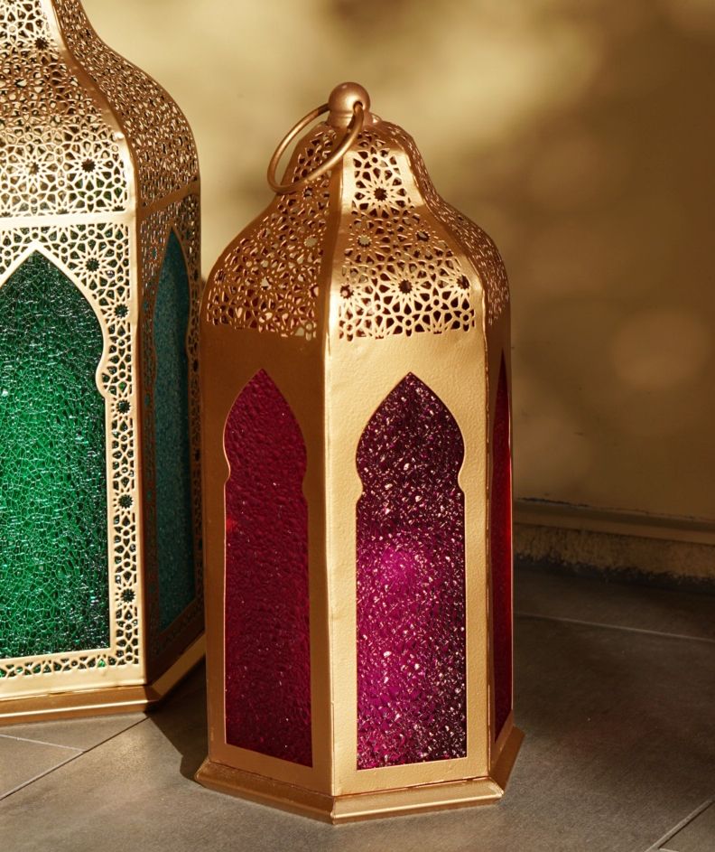 Moroccan Floor Lantern Set