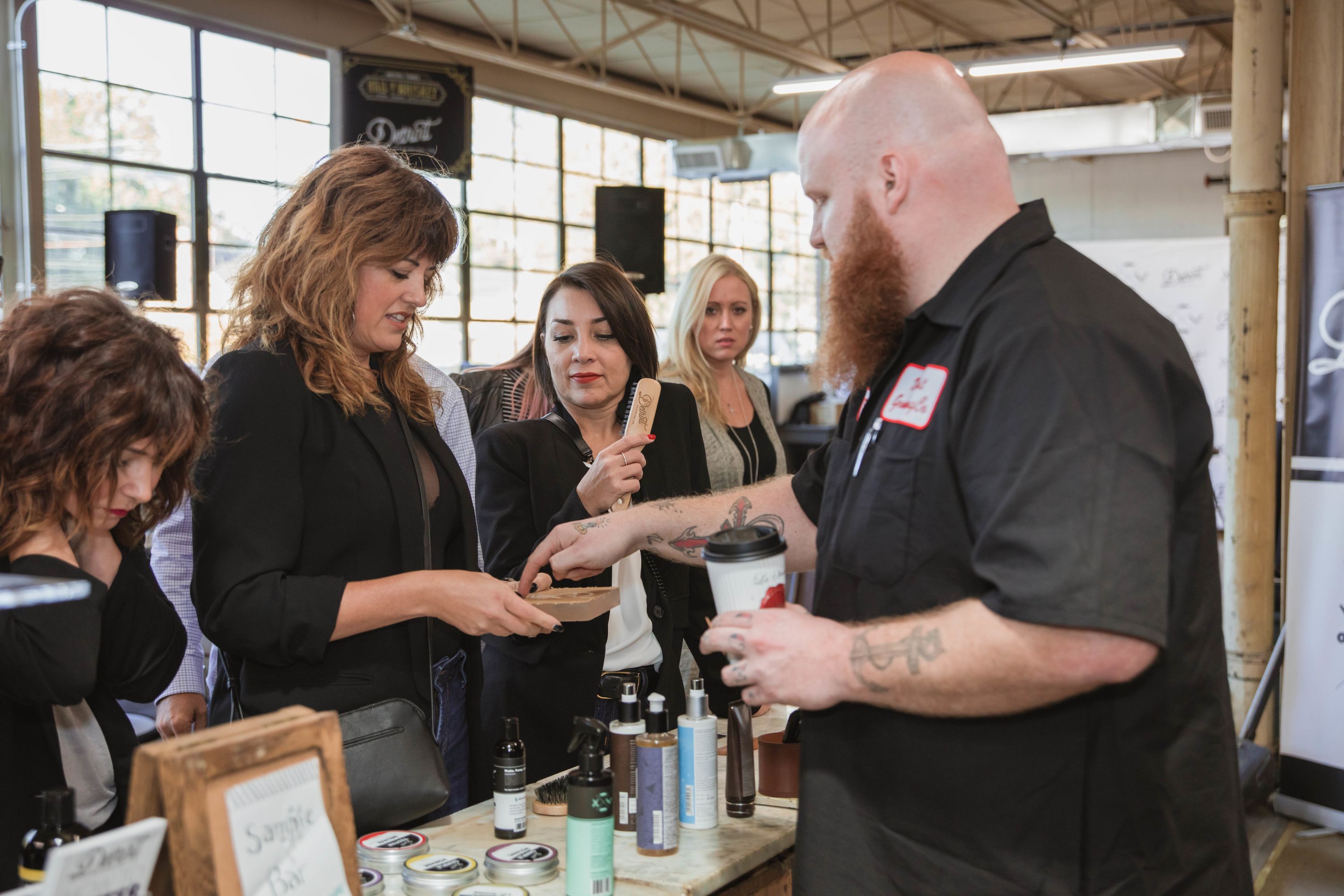 Detroit Grooming Shaun working with the dynamic team from Bellagio Hair Studio in Troy