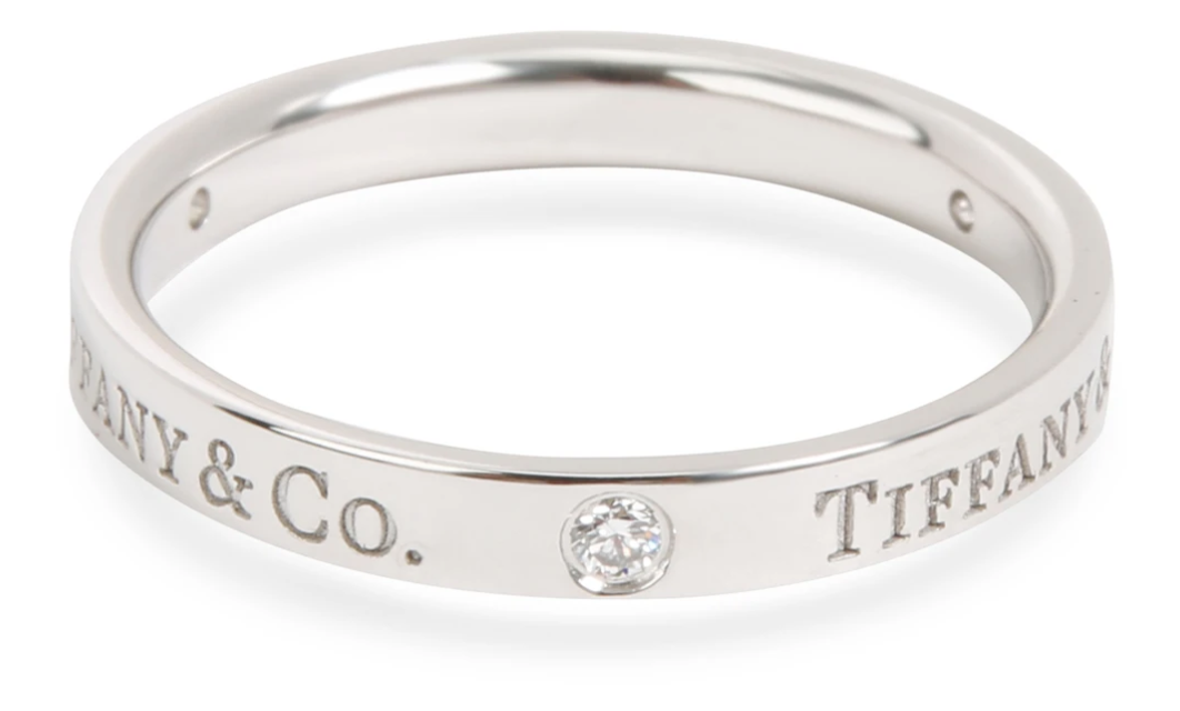 Tiffany & Co. Diamond Band Ring in Platinum 0.07 CTW