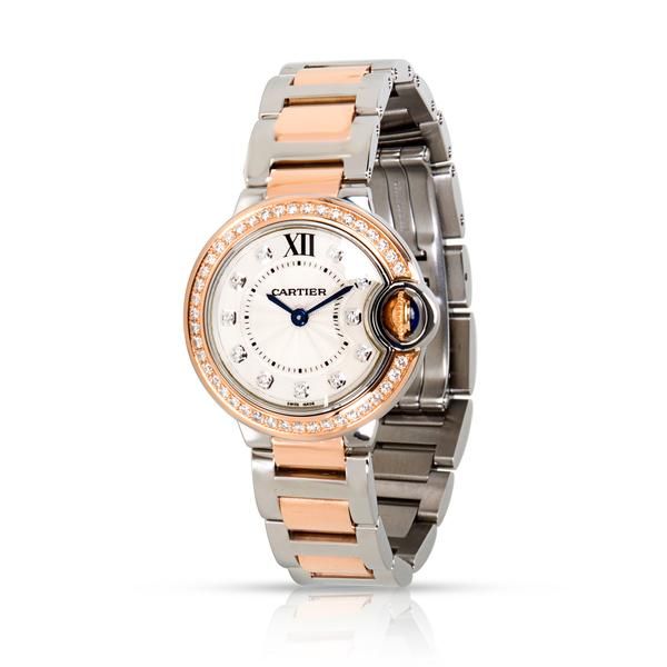 4. Cartier Ballon Bleu W3BB0009 Women's Watch in 18kt Stainless Steel/Rose Gold