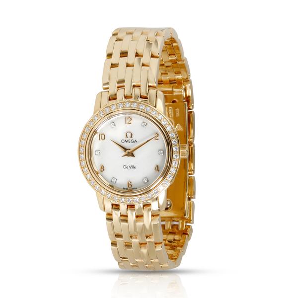 Omega DeVille Prestige 4175.75.00 Women's Watch in 18kt Yellow Gold