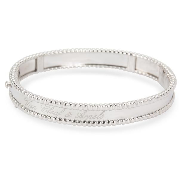 Van Cleef & Arpels Perlee Signature Bangle in 18K White Gold