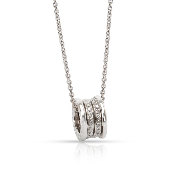 Bulgari B Zero 1 Diamond Necklace in 18K White Gold 0.4 CTW