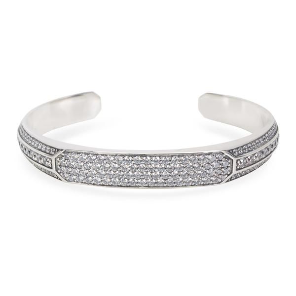 David Yurman Heirloom Grey Sapphire Men's Cuff in Sterling Silver