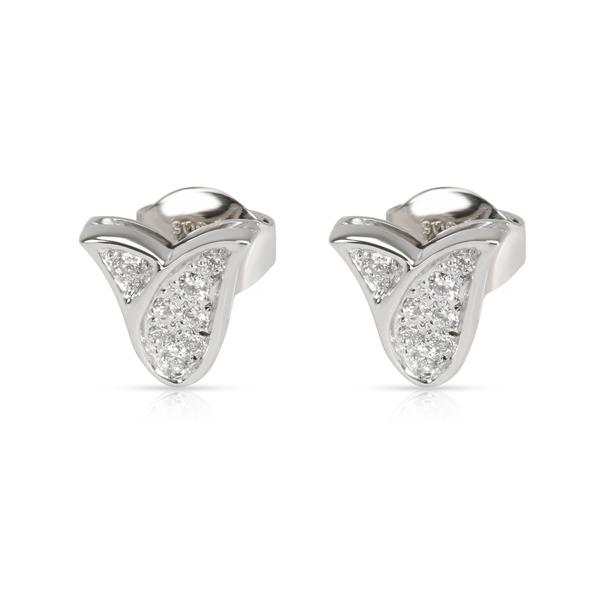 Graff Tulip Diamond Earring in 18K White Gold 0.22 CTW