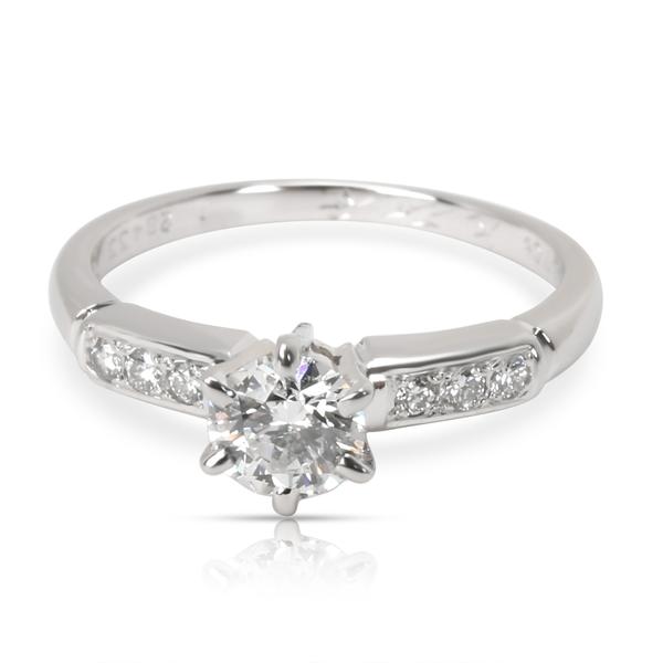 Mikimoto Certified Diamond Engagement Ring in Platinum D VVS2 0.45 CTW