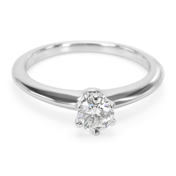 Tiffany & Co. Diamond Engagement Ring in Platinum F VS1 0.31 CTW