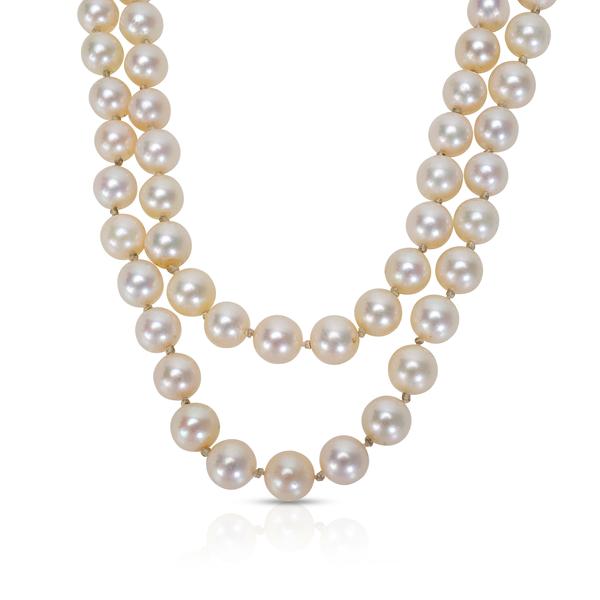 Estate Pearl Strand with 14KT Gold Clasp