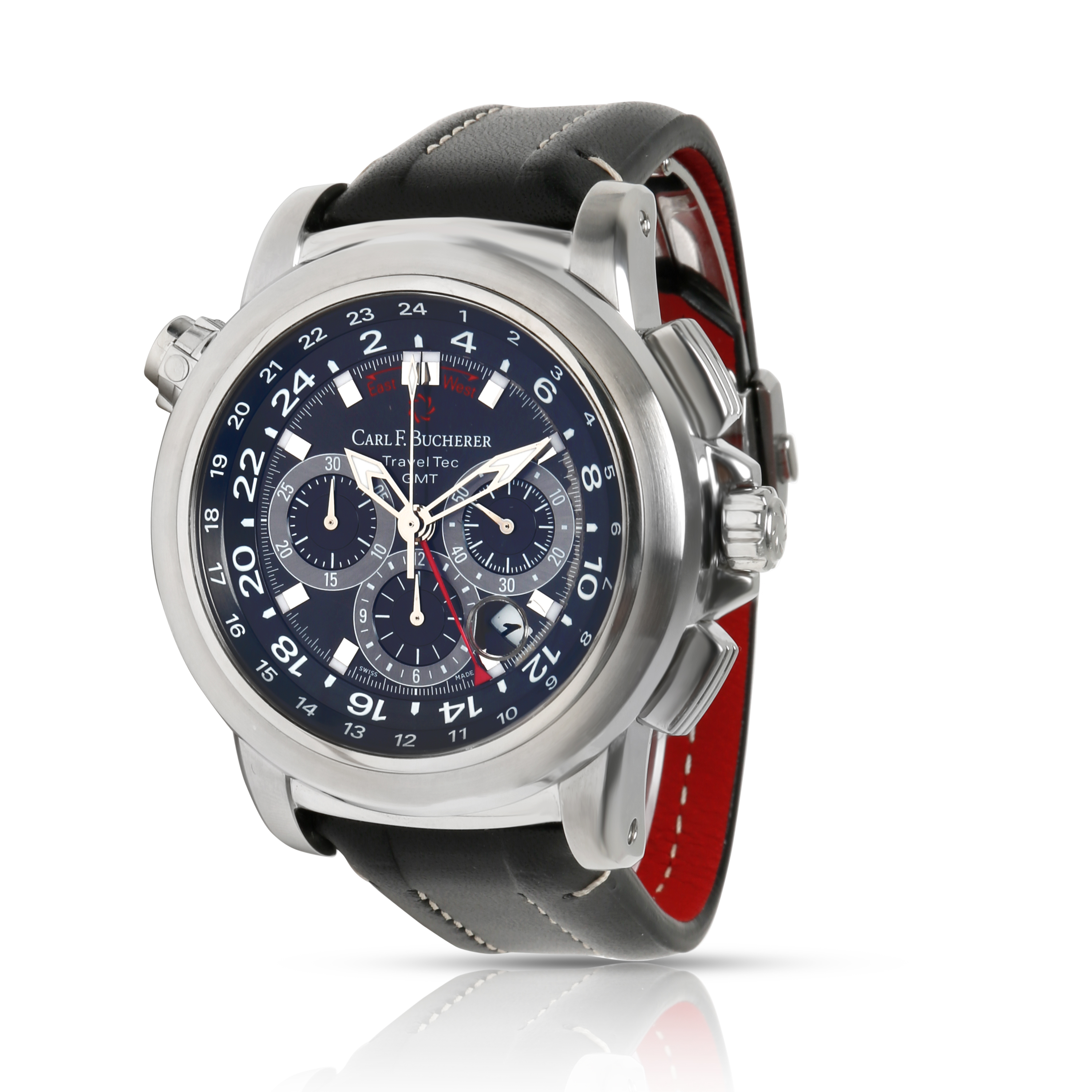 Bucherer Patravi Traveltec Men's Watch in Stainless Steel