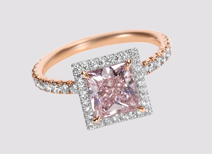 Shop Pink Engagement Rings