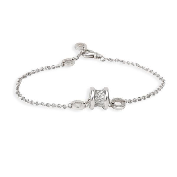Bulgari B Zero 1 Diamond Bracelet in 18K White Gold (0.26 CTW)