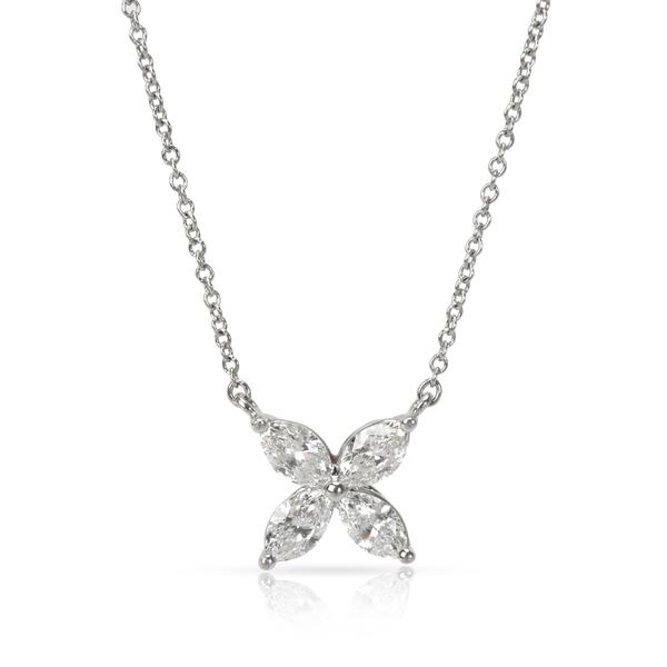 Tiffany & Co. Victoria Diamond Pendant in Platinum 0.81 CTW