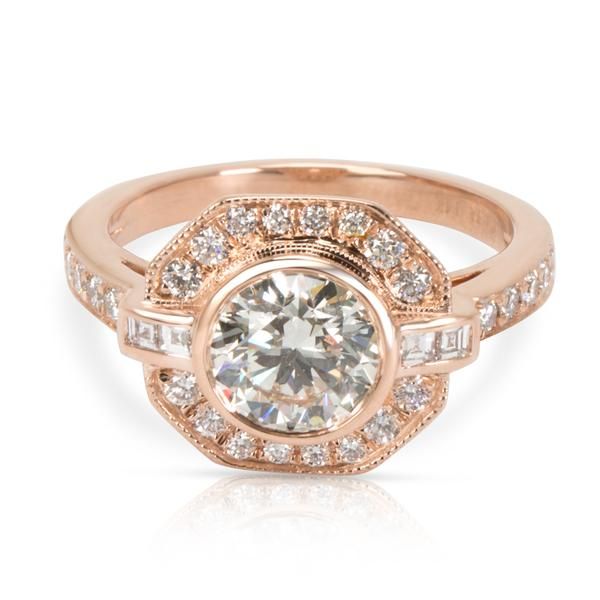 James Allen Diamond Engagement Ring in 14K Rose Gold