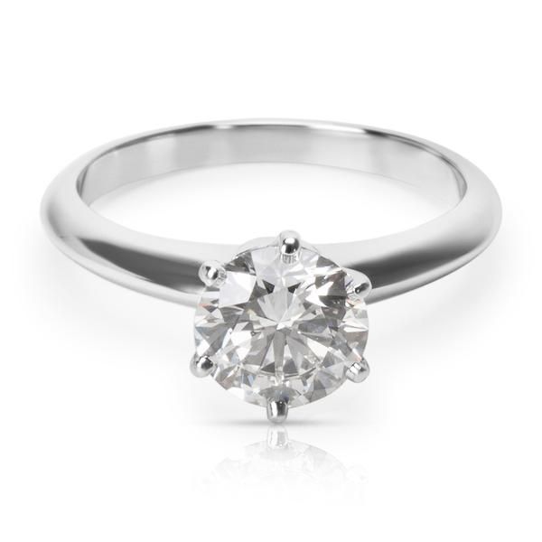 Tiffany & Co. Diamond Engagement Ring in Platinum 1.25ct G VVS2