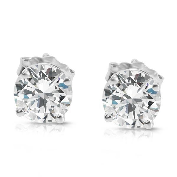 Diamond Studs in 14K White Gold (1.00 CTW)