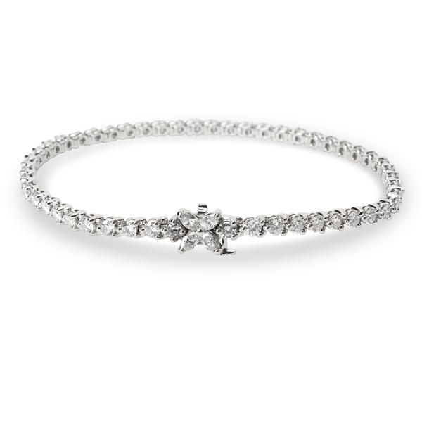 Tiffany & Co. Victoria Diamond Line Bracelet in Platinum (3.36 CTW)