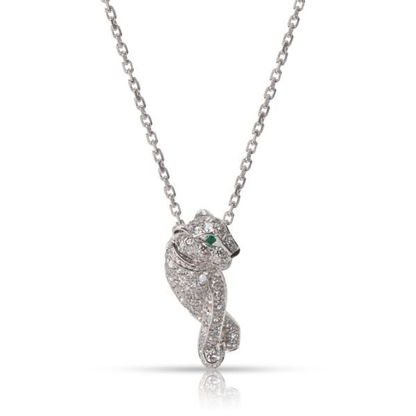 Cartier Panthere Diamond Pendant in 18K White Gold