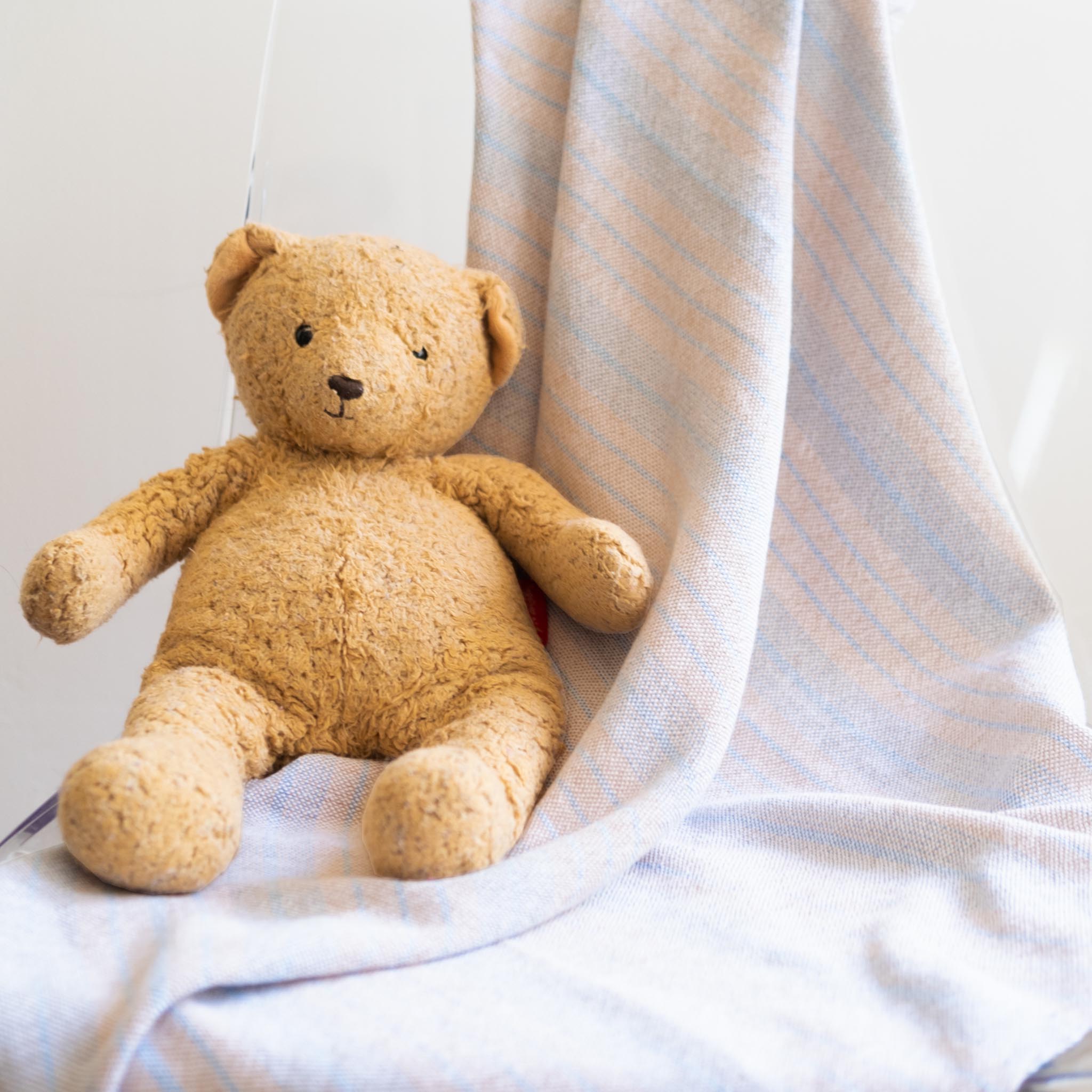 Free Weaving Pattern Handwoven Cotton Baby Blanket