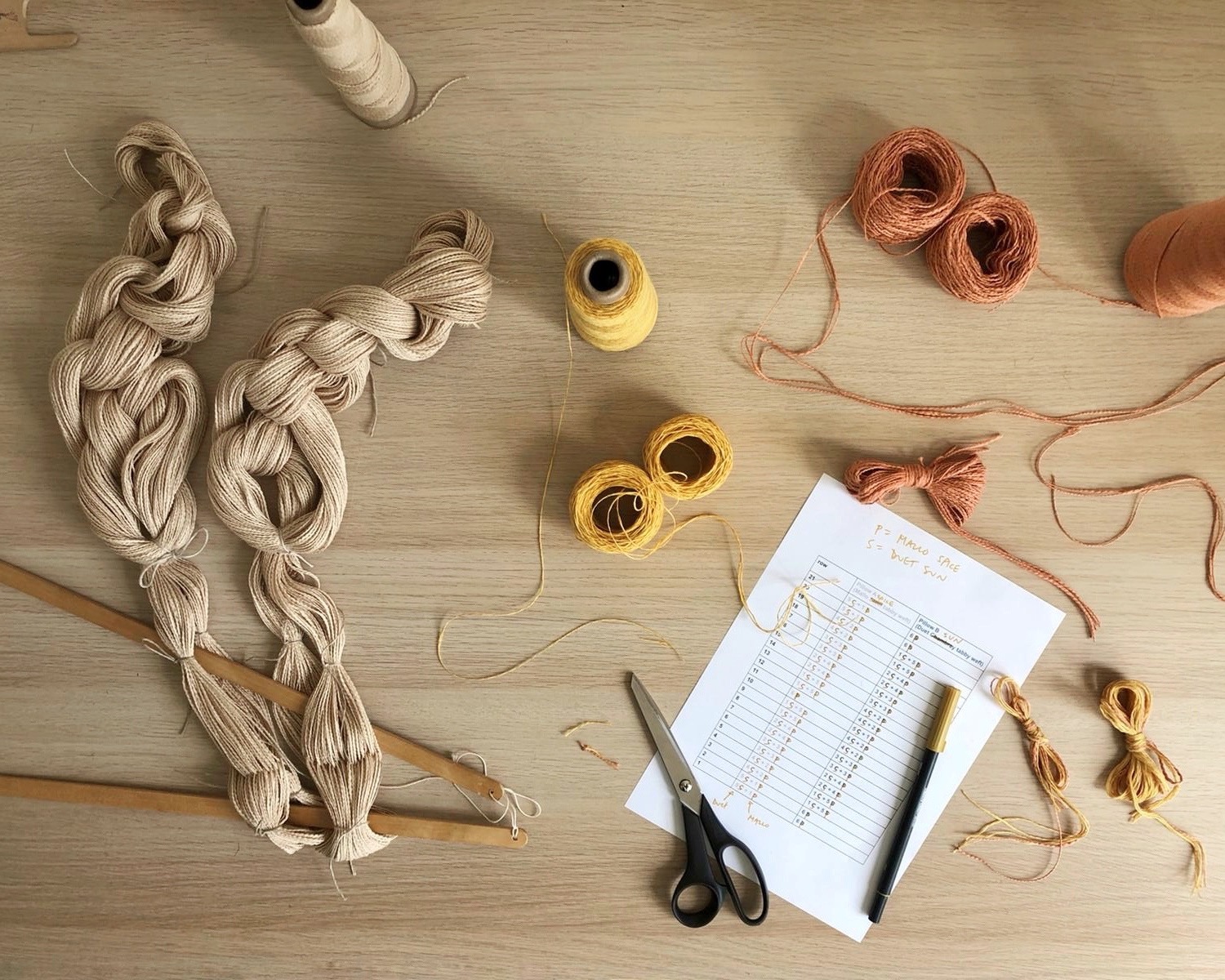 Weaving the Gosling Pillows 