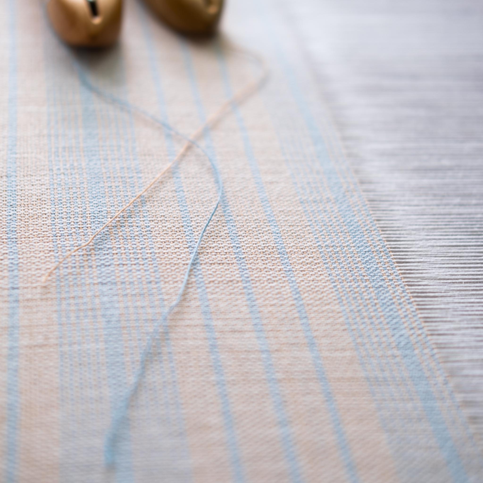 Free Weaving Pattern Handwoven Cotton Baby Blanket