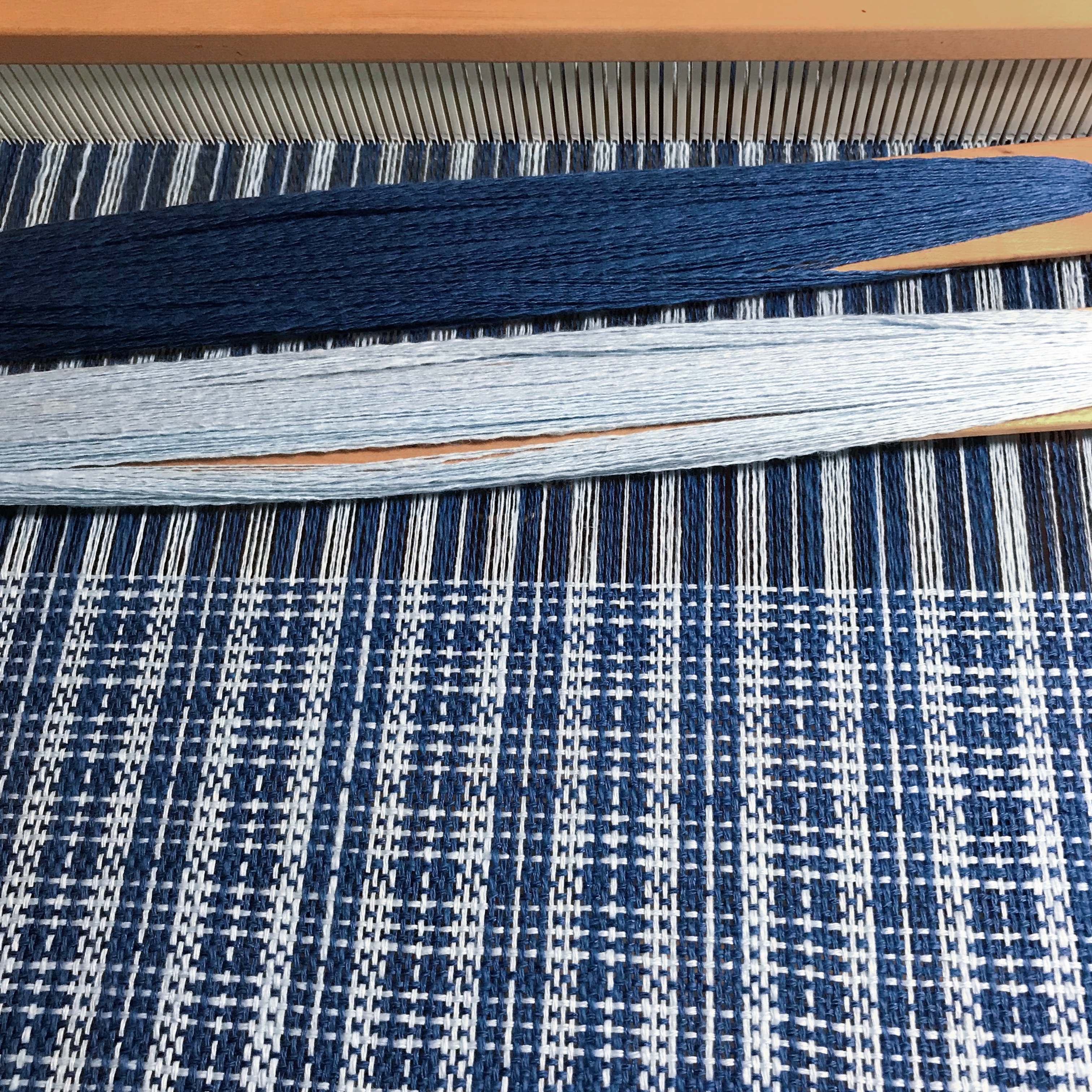 Free Pattern Color and Weave Tea Towels on a Rigid Heddle Loom 