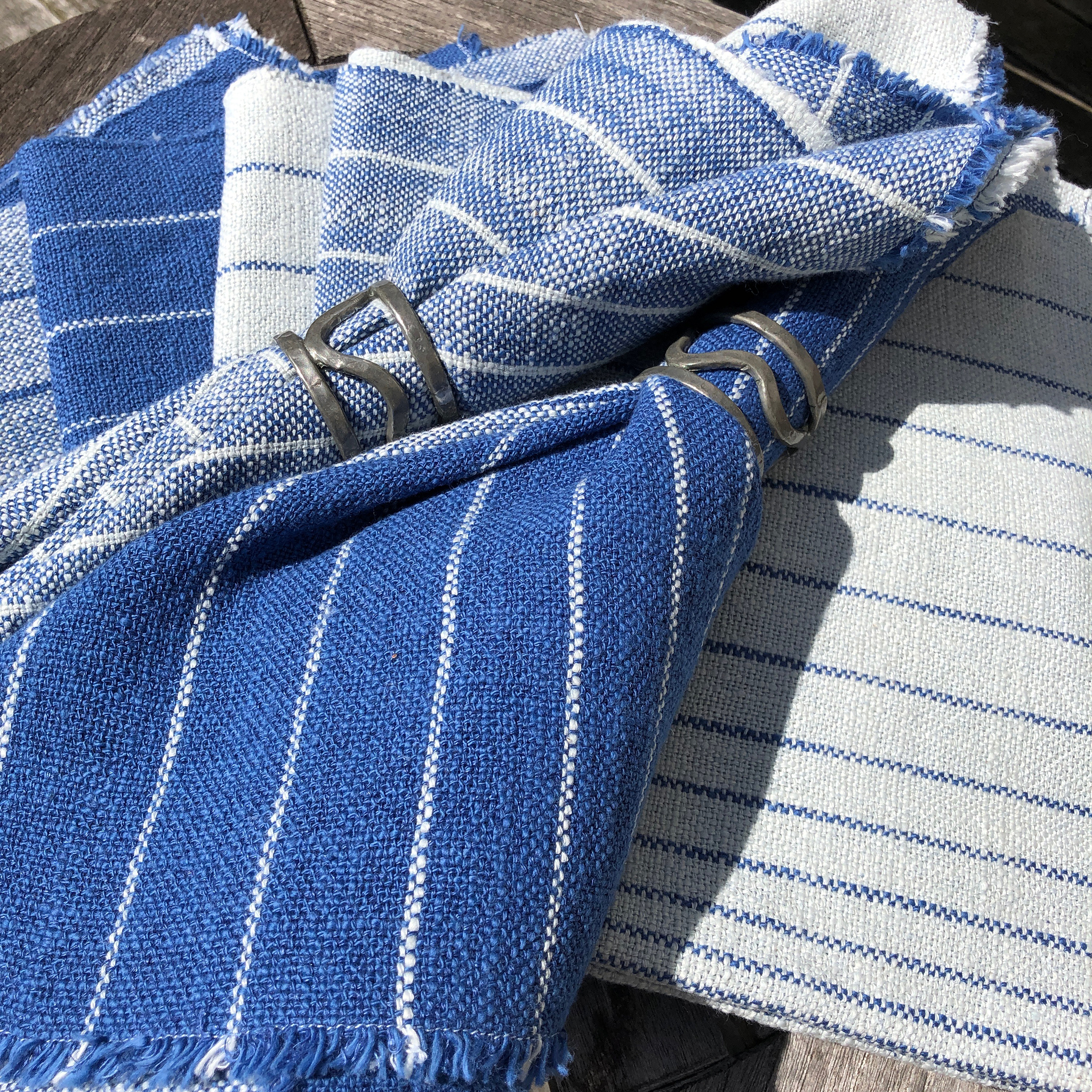 Free Weaving Pattern Cotton and Linen Farmhouse Napkins