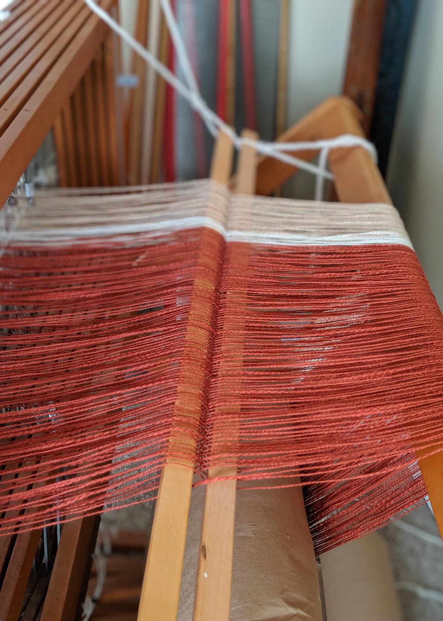 dressing the loom