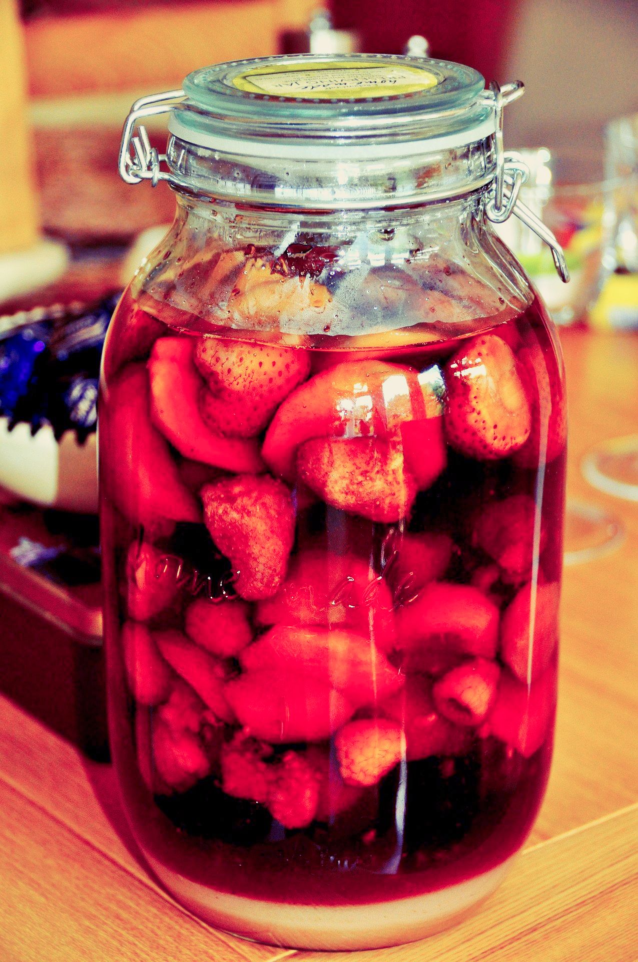 Rumtopf Erdbeeren