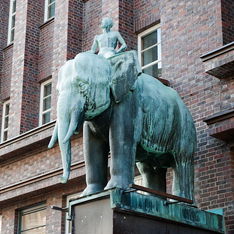 Bronze Elefant Brahms Kontor