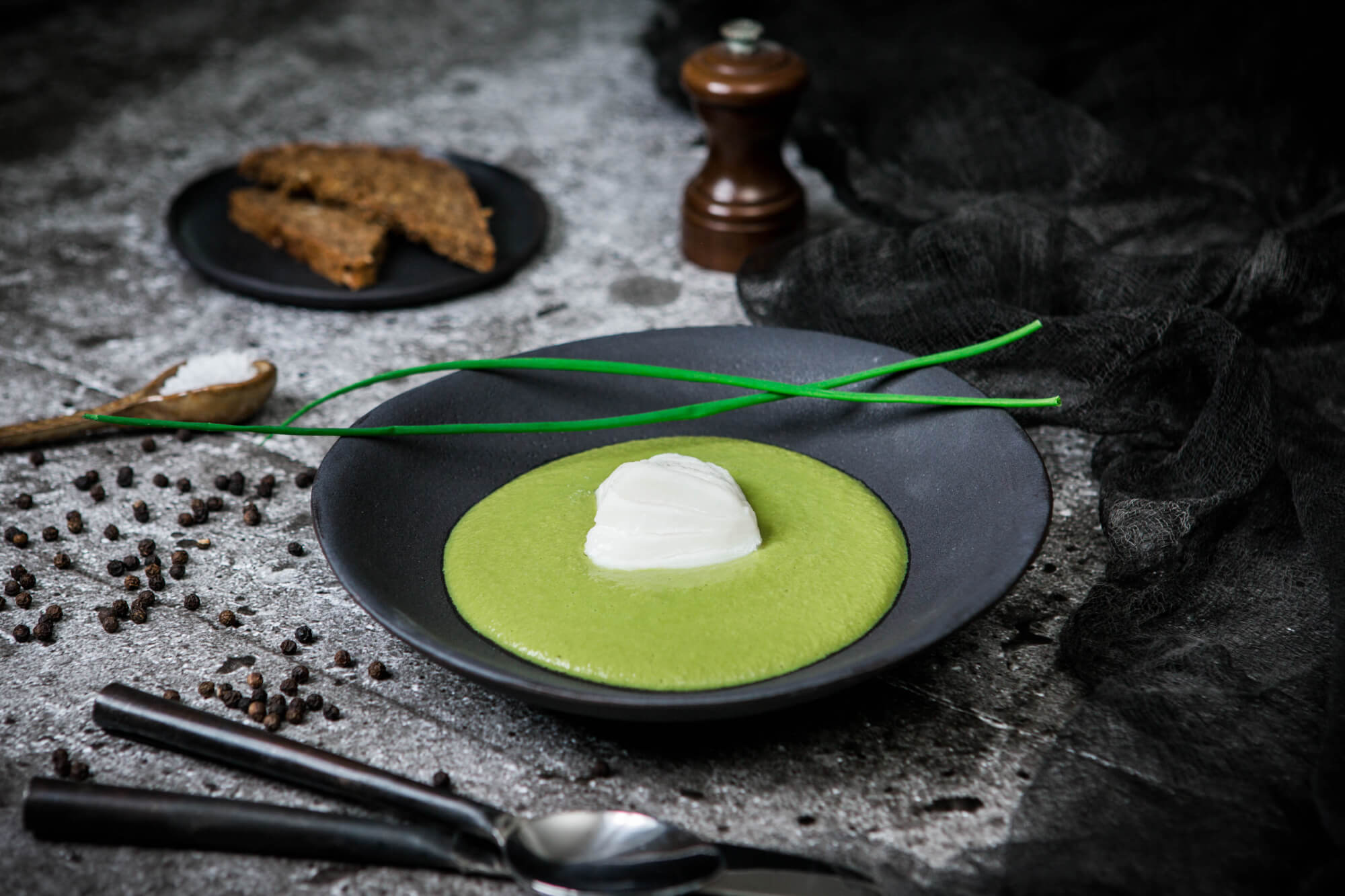 Grønn ertesuppe
