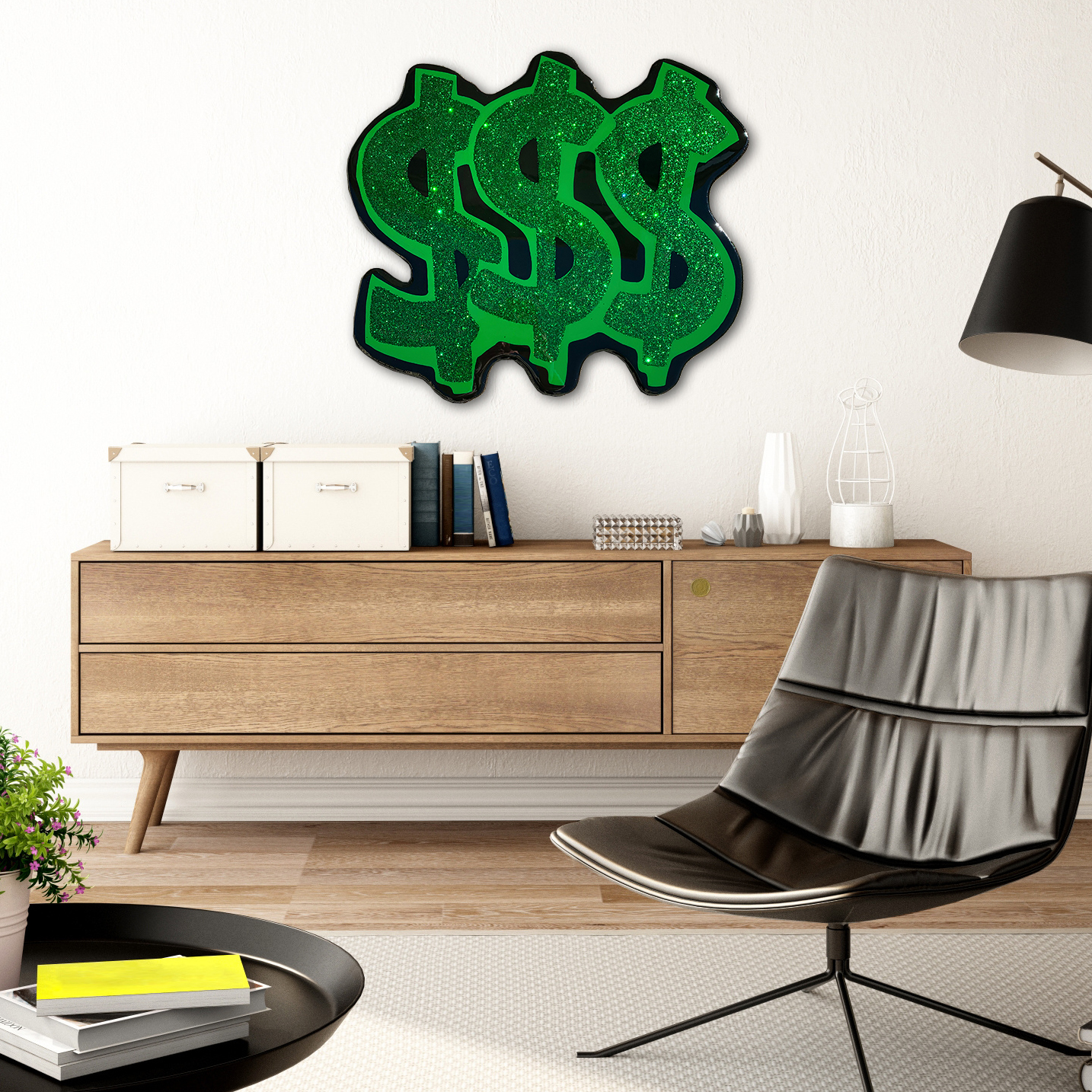 Money Wall Art On Wood