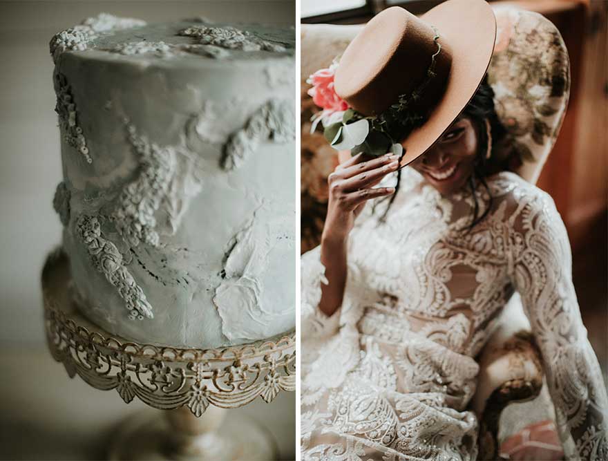 elegante tema de bodas vintage