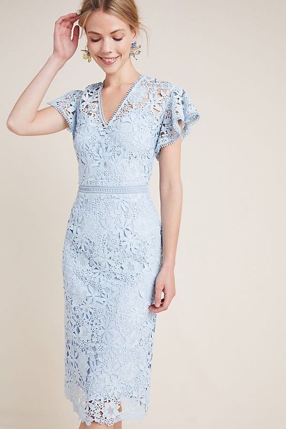baby blue bridesmaid dress