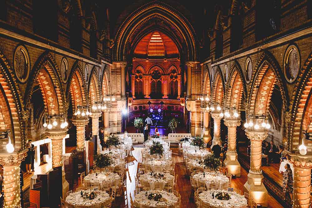 banquete de boda con tema de navidad