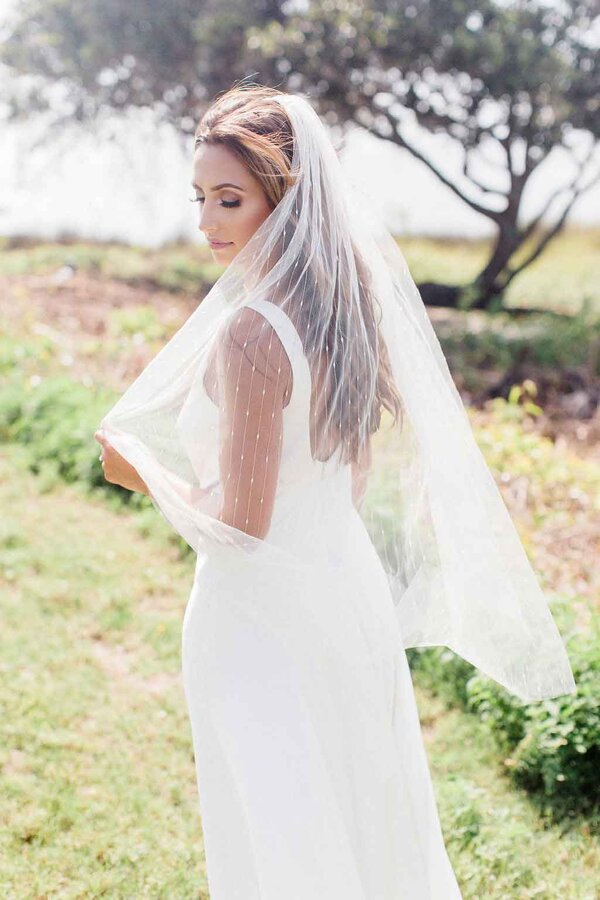 celestial bridal veil by Mauve et Blush