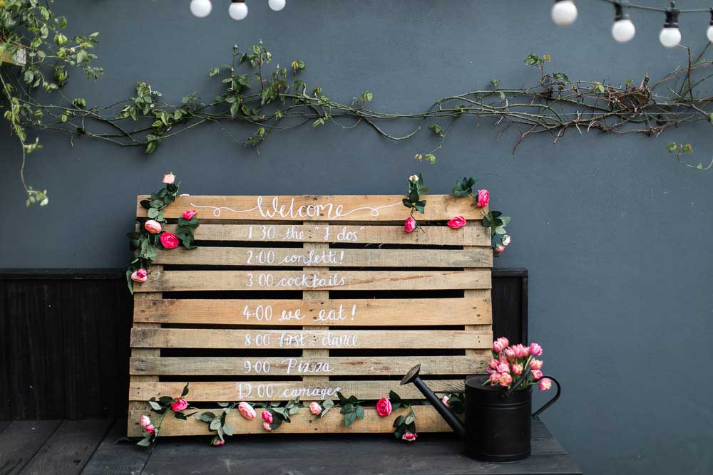 DIY Wedding Wood Sign