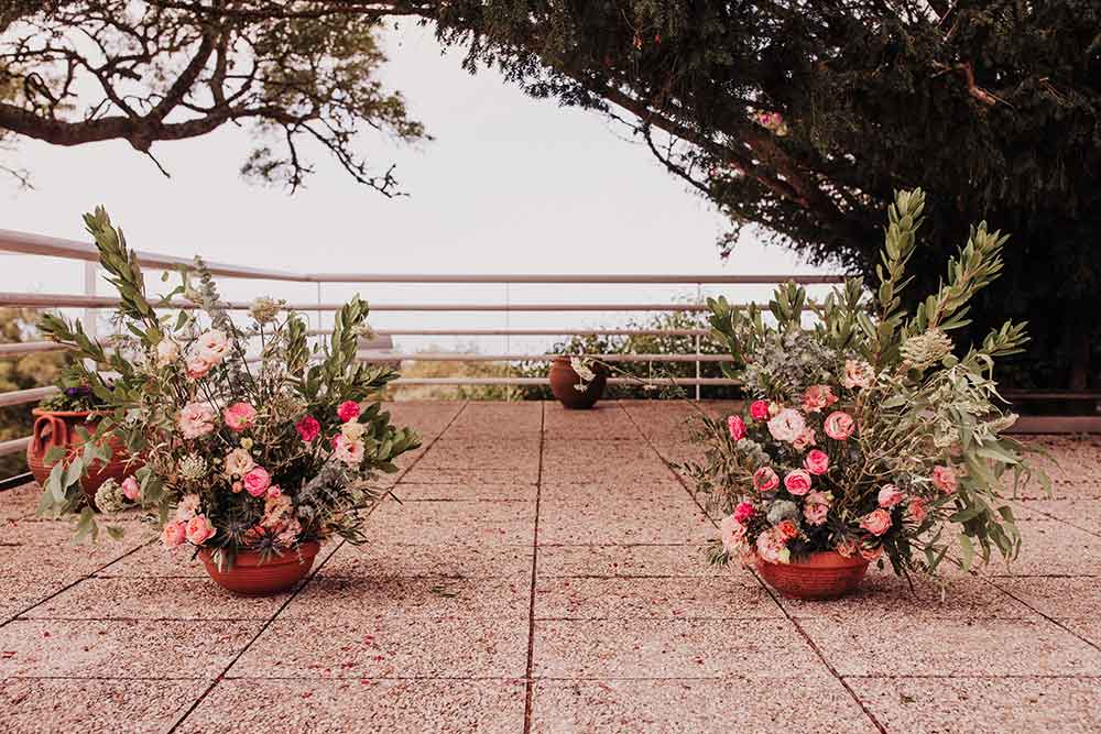 decoración floral de la boda