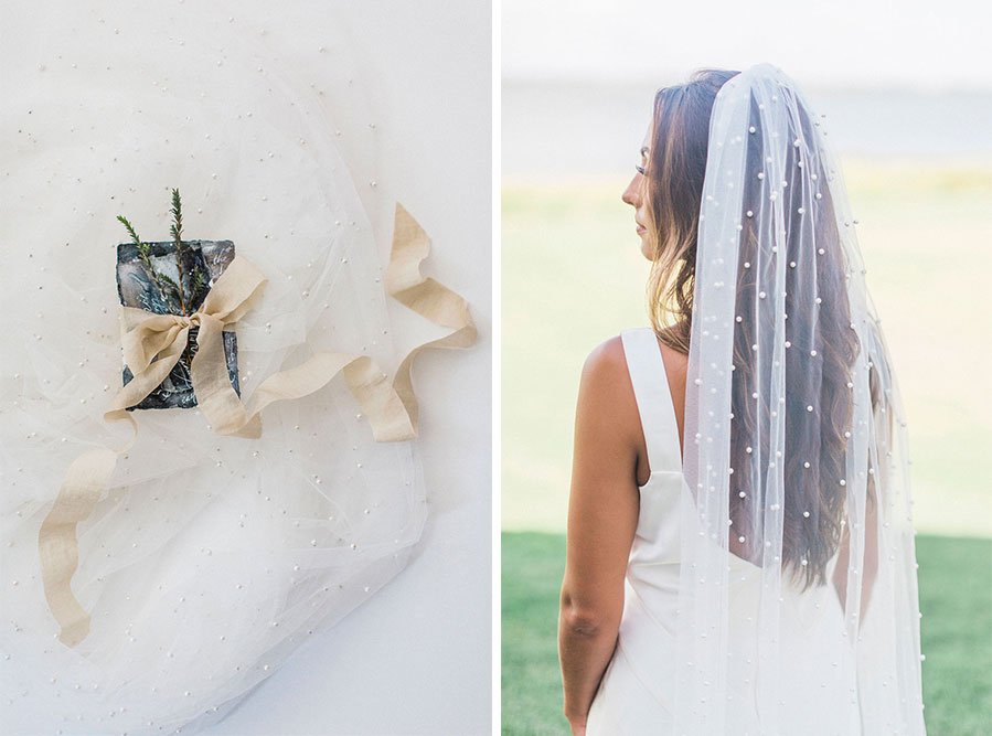 Mauve et Blush Zinnia Veil