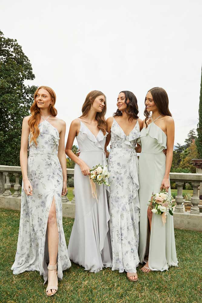 floral bridesmaid dresses