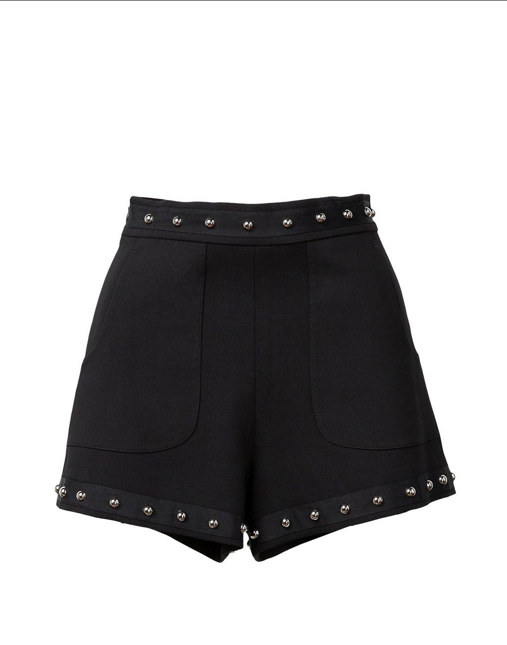 Obsidian Black Studded Shorts by J.ING la women's fashion clothing