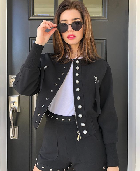 Posing in the Petra Jacket by J.ING women's clothing